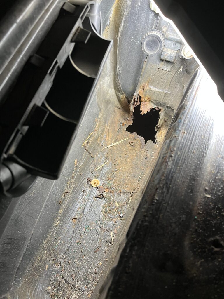 Hole in the boot