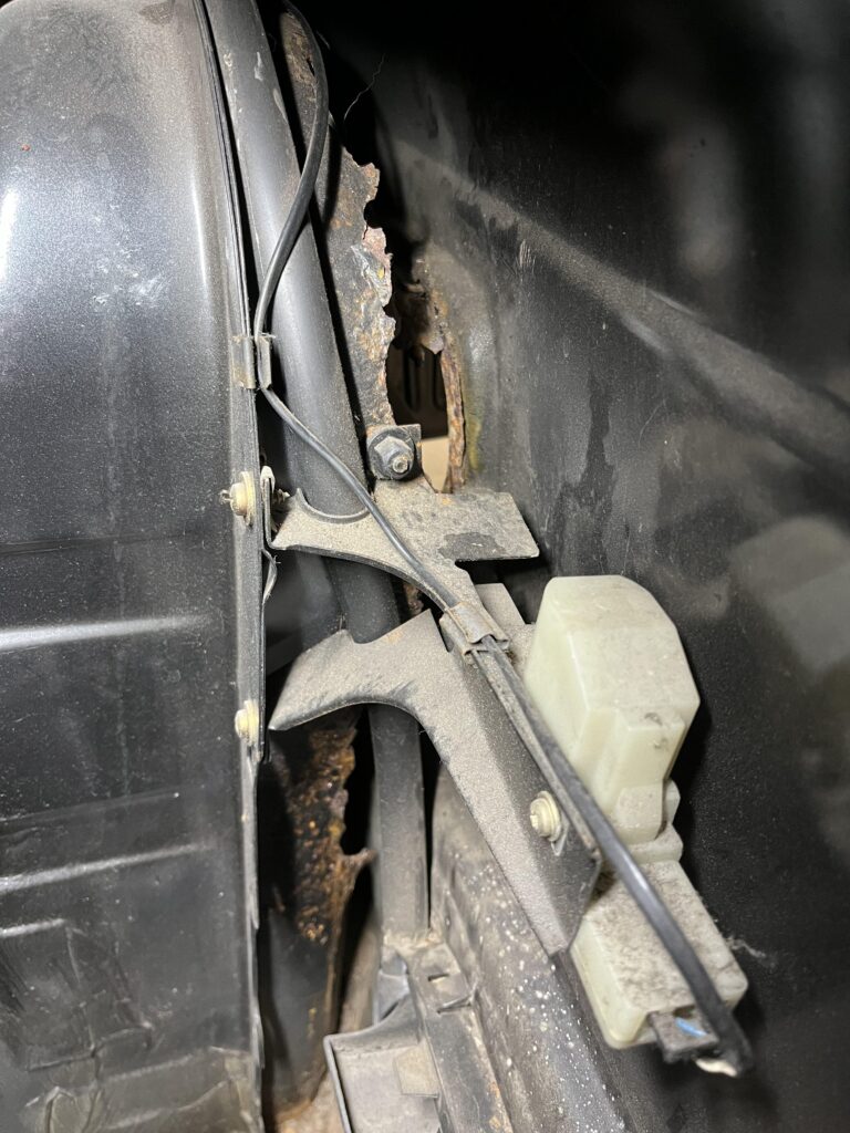 More holes in the wheel wells