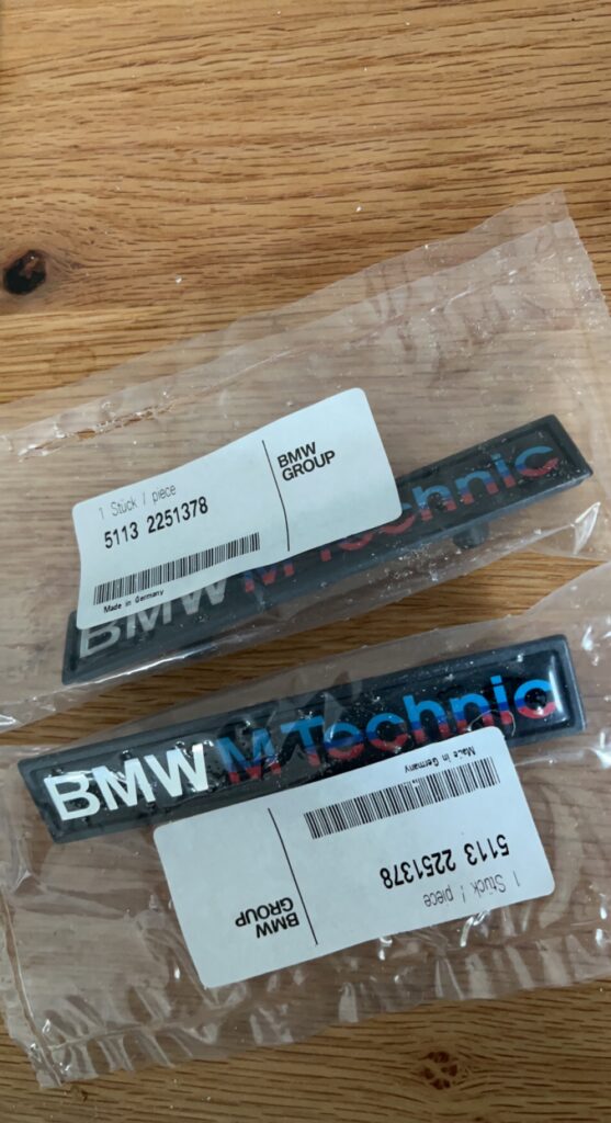 M Technic badges
